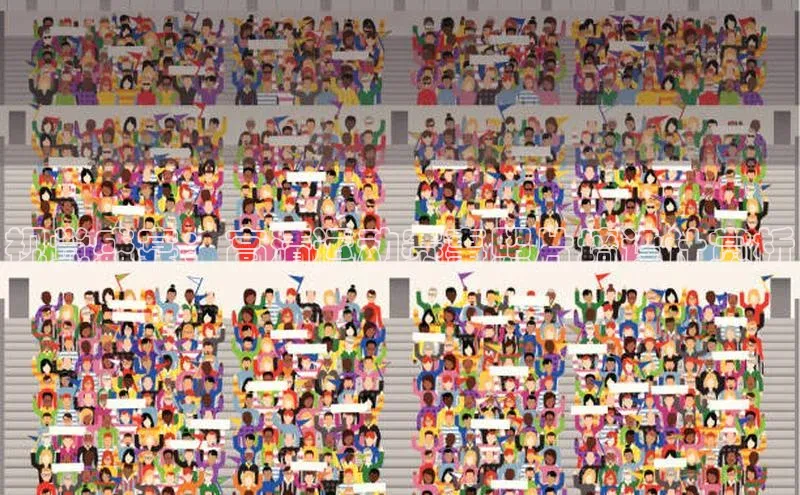 视觉盛宴：高清运动赛事照片墙设计赏析